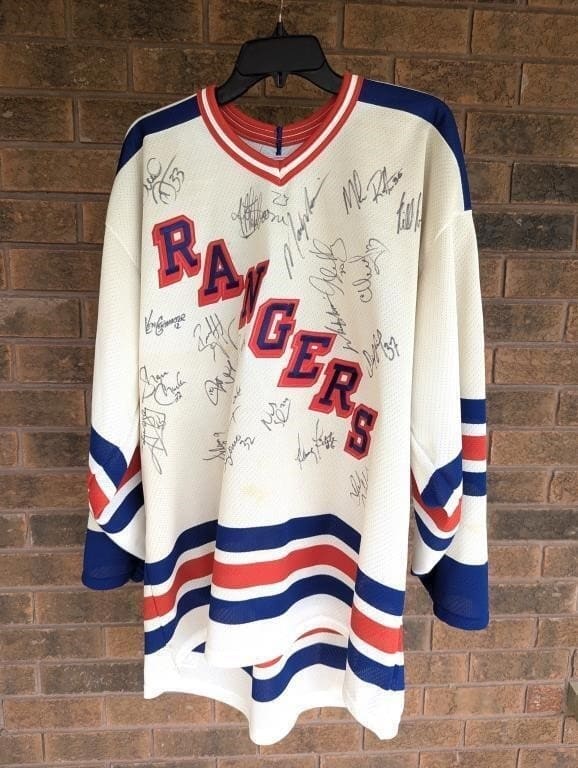 Autographed New York Rangers jersey